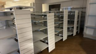 Mobile Retail Dual Sided Display Shelves x6