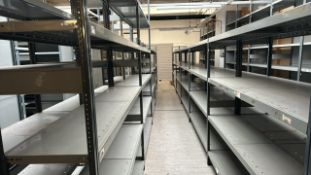 38 Bays of Metal Boltless Shelf Racking