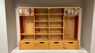 Levis Wooden Wardrobe Wall Unit