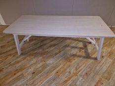 Wooden Slatted Table