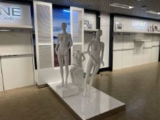 Wall Merchandise Unit With Manaquins