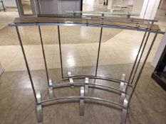 Curved Metal Display Rails x3