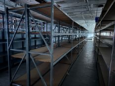 16 Bays of Boltless Metal Shelf Racking