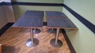 Ashwood Effect Square Tables x4