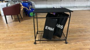 Mobile Fabric Trolley with Bag Holder