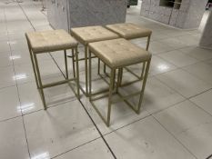 Gold Stools x4