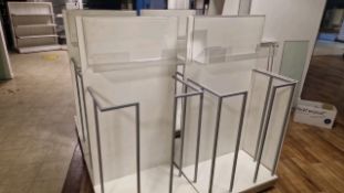 White Display Stand x4