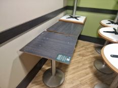 Ash Wood Effect Square Tables x4