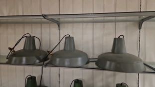 Grey Pendant Lights x3