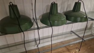 Green Pendant Light x3
