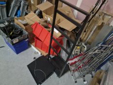 Black Metal Display Shelving