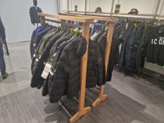 Wooden Hanging Rails x2