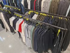 Black Metal Hanging Rails x4