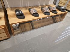 Wooden Foot Ware Display Box x3