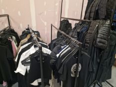 Black Metal Hanging Rails x5