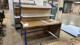 Metal Work Bench With Shelf