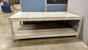 White Wood Work Bench