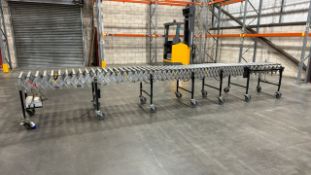 Power Flex Mechanical Telescopis Roller Converyor