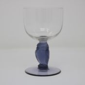 Rene Lalique Glass 'Rapace' Drinking Glass