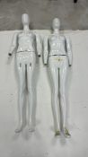 White Female Mannequin x2