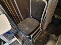 Black Banqueting Chairs x3