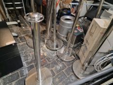 Steel Barrier Posts x8