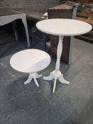 White Tables x2