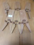 Creamore Mill Solid Oak Boot Jacks x6