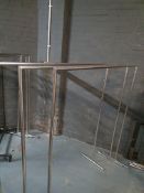 Chrome Clothes Rails x3