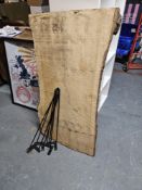 Live Edge Wooden Table On Hairpin Legs