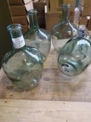 Medium Green Bottles x4