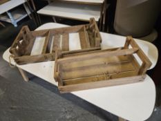 Wooden Trays x2