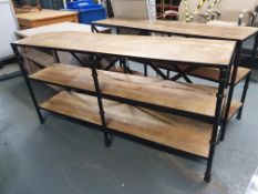 Wooden Shelving Unit