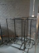 Industrial Style Clothes Rails x5