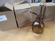 Glass Pump Spray Bottles x4