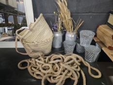 Rope, Baskets & Buckets