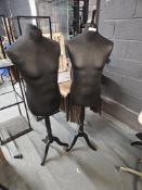 Lightweight Mannequin Busts On Stands x2
