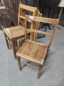 Vintage Wooden Chairs x5