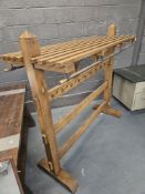 Solid Oak Boot Room Rack