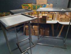 Brushed Chrome Clothing Rails With Top Shelf x3