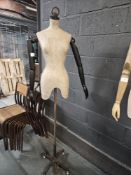 Barbour Articulated Mannequin Bust On Stand