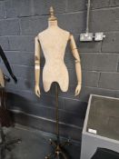Barbour Articulated Mannequin Bust On Stand