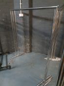 Chrome Clothes Rails x3