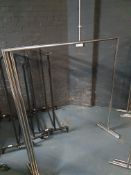 Chrome Clothes Rails x3