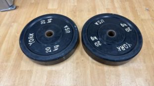 York 20kg Plates x2