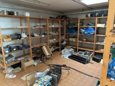 Contents Of Kitchen Storage Area Including Racking