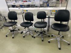 Clean Room Compliant Operator Chairs x4