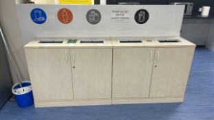 Canteen Waste Bin Units x3