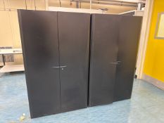 Metal Storage Cabinets x2