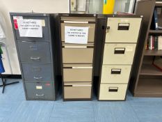 Metal Filing Cabinets x3